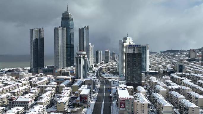 雪后烟台美景