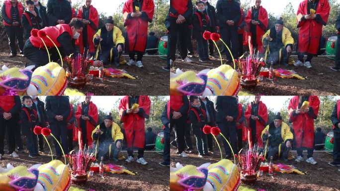 祠堂 舞龙 牵龙 老家祖屋 非遗文化