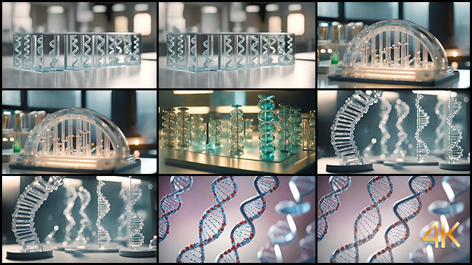 医学模型 DNA 玻璃材质 遗传物质