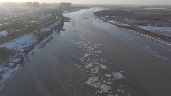 黄河流凌