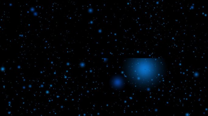粒子光发光球通过空间宇宙动画运动图形视觉效果3D背景无缝循环4K黑色蓝色