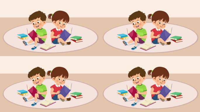 mg小孩看书学习