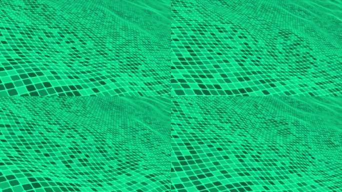 摘要数字绿松石色波以线点波为背景，数字大数据波技术为背景