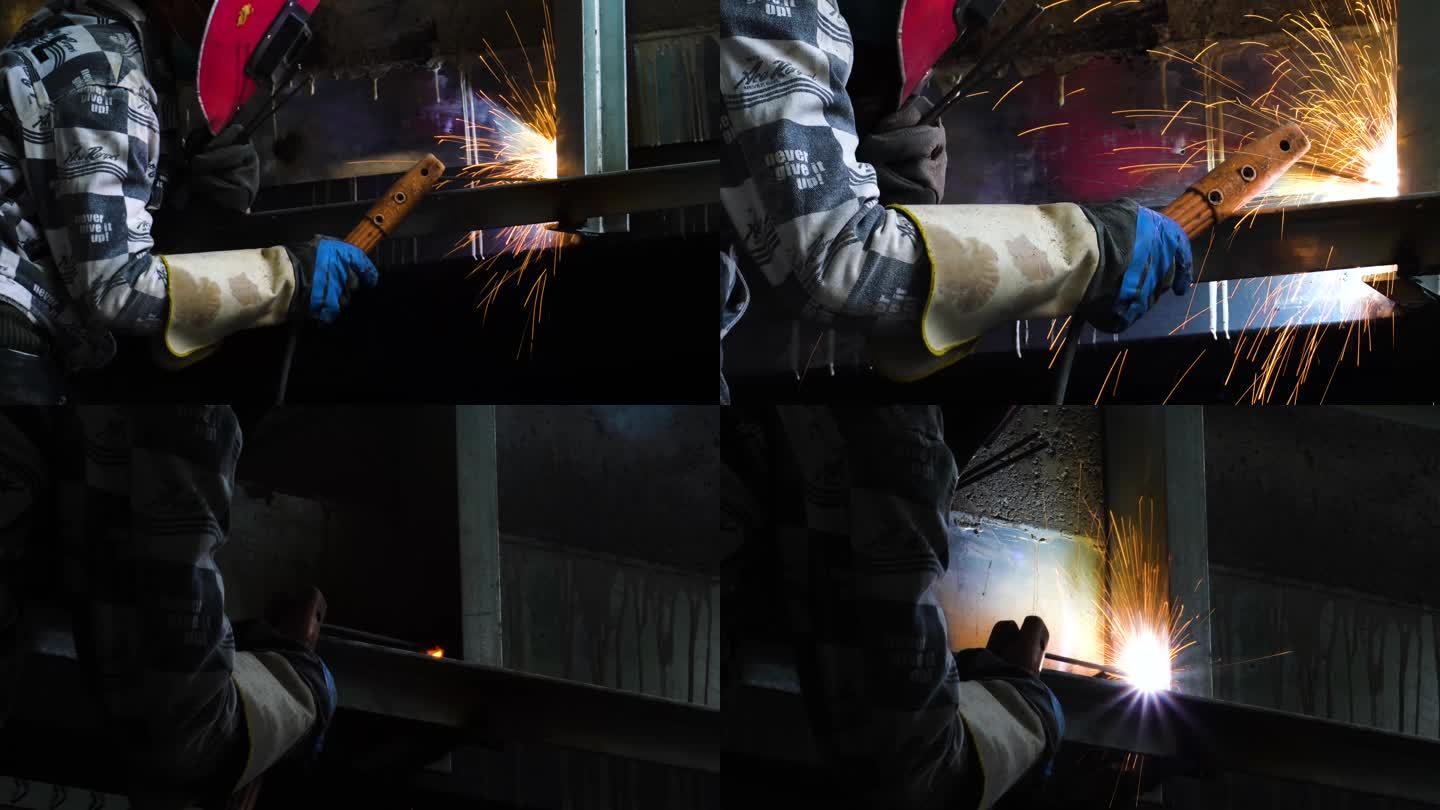 焊接工人作业