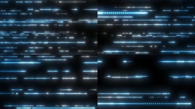 蓝色光束光线粒子光效线条穿梭宽屏超宽屏