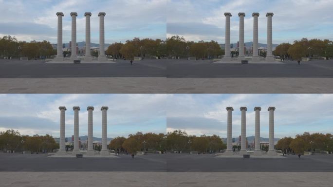 不朽的Montjuïc:捕捉四大支柱的宏伟
