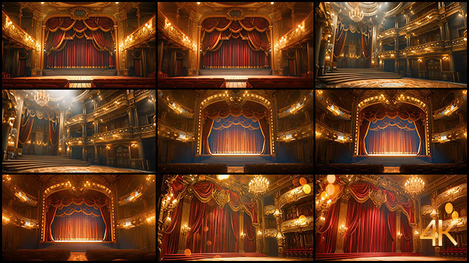 古典大剧院 巴洛克风格 文艺复兴 舞台