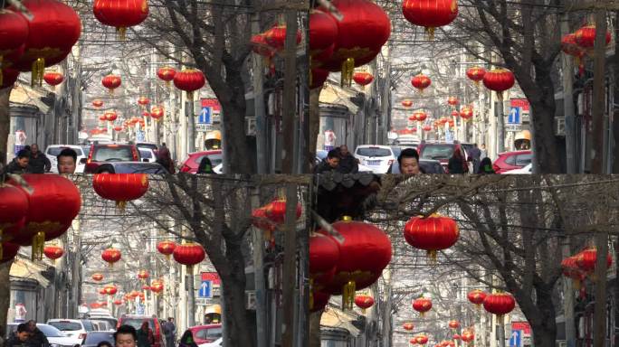 北京胡同里的红灯笼