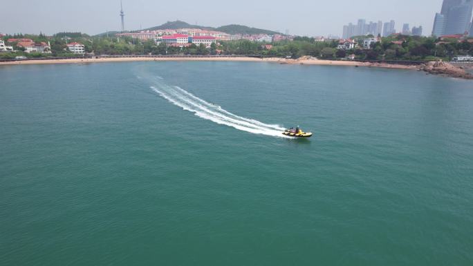 快艇出海 青岛 海边 海岸 城市