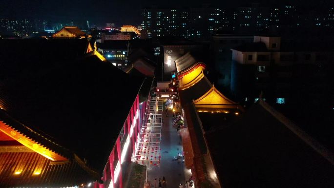 大召夜景 大召广场夜景