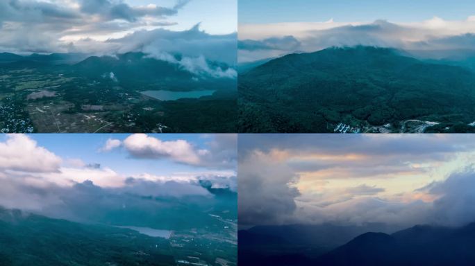 霸王岭热带雨林公园云海延时