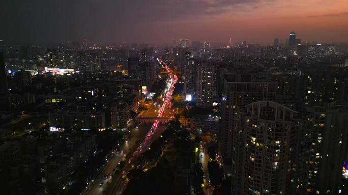 广州珠江新城城市夜景航拍【4K60】