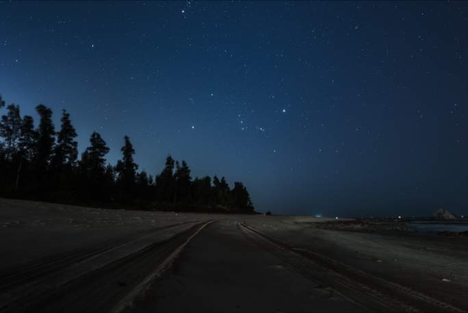 海边星空