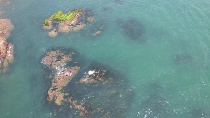 海岸 海边 石头 清澈海水