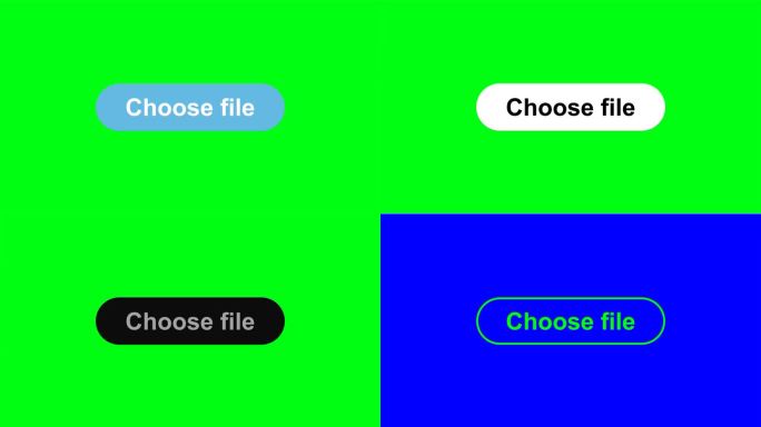 鼠标图标点击选择文件按钮的简单动画