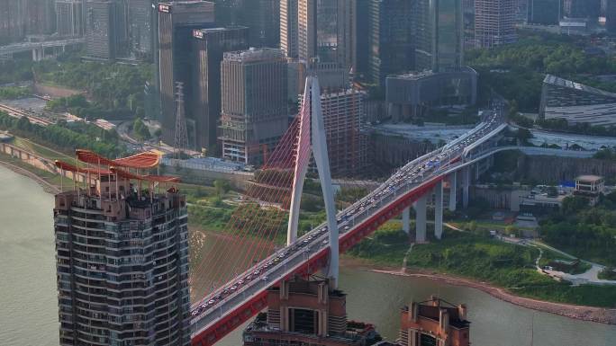 重庆城市桥梁航拍视频