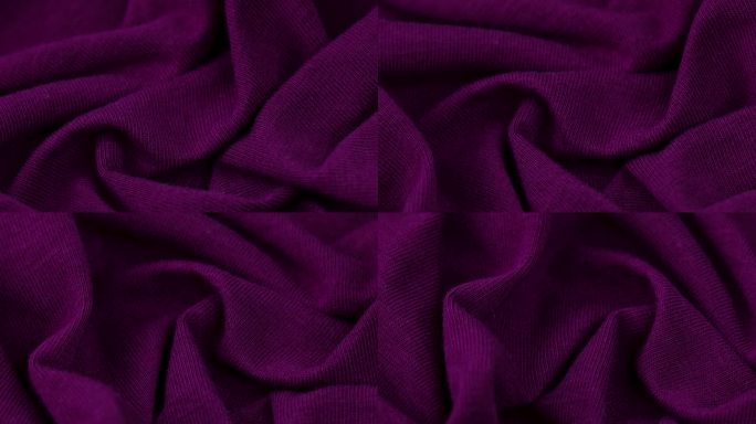一个深紫色的棉线钩针织物的特写镜头