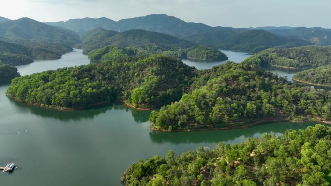 航拍九龙湖