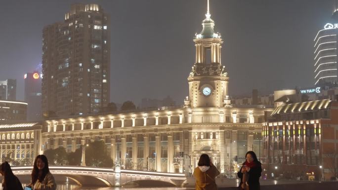 上海邮政博物馆建筑夜景