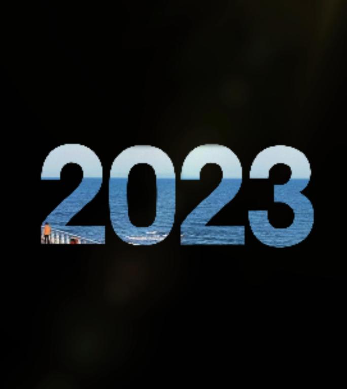 竖版 再见2023创意AE模板