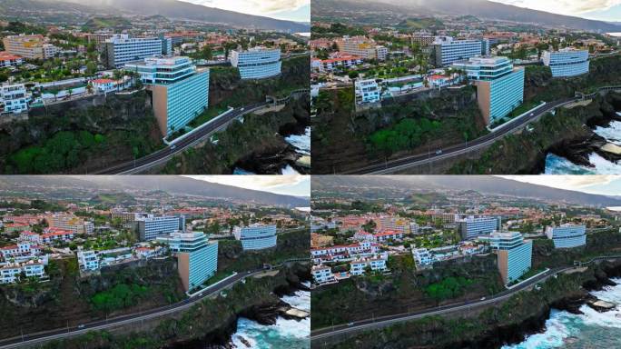 西班牙特内里费岛5星级酒店Best Semiramis鸟瞰图。