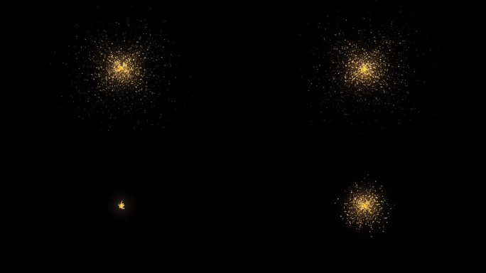 爆炸闪闪发光的星尘粒子魔法揭示循环动画视频与alpha通道