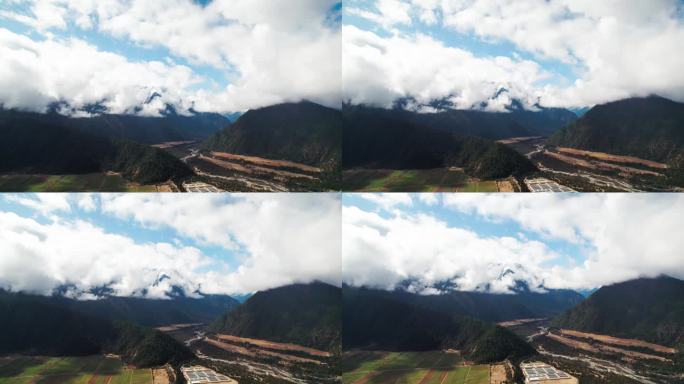 西藏雅鲁藏布大峡谷蓝天白云2