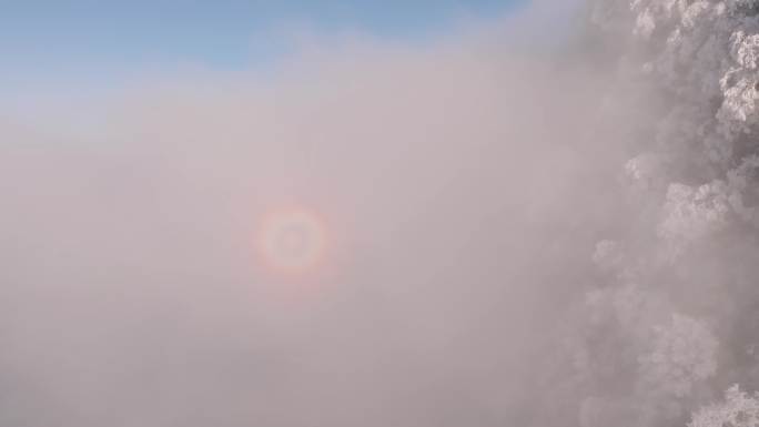 重庆南川金佛山雪景云海佛光康养旅游度假