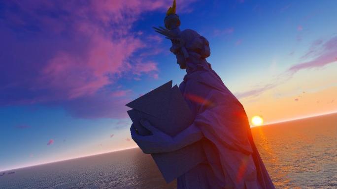 美国自由女神像－民主自由平等象征