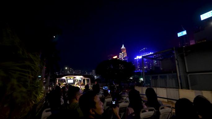 香港旅游观景人力观光巴士夜游香港4