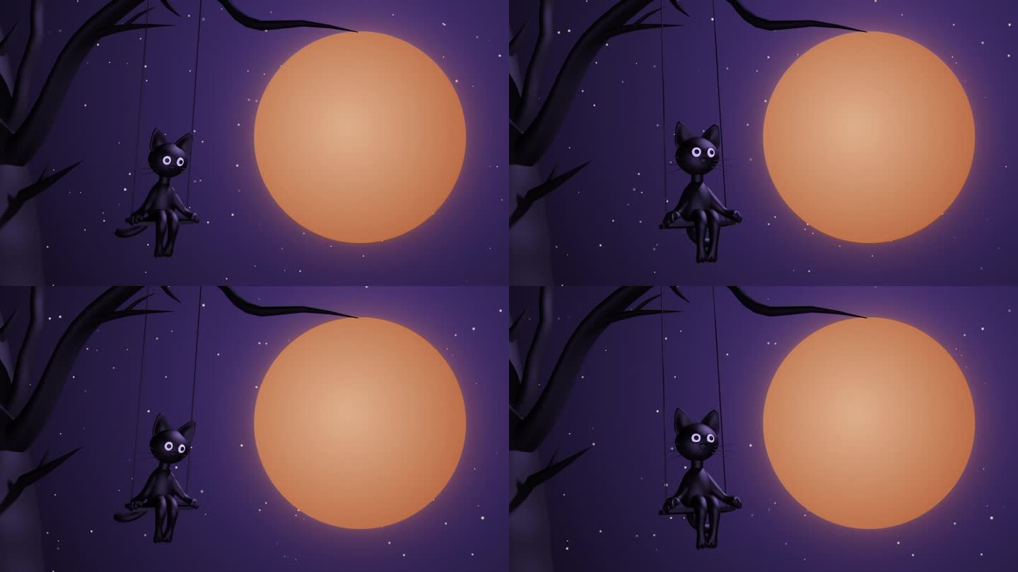 黑色星期五动画中有一只黑猫