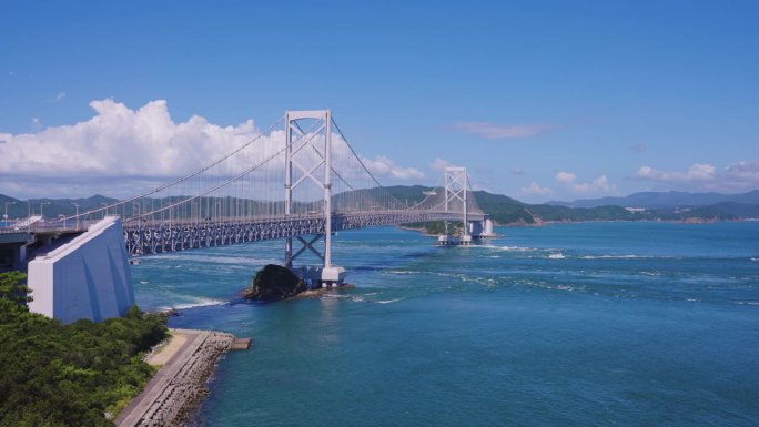 世界上最大的漩涡，在火影桥，德岛，兵库县，浅路，日本。