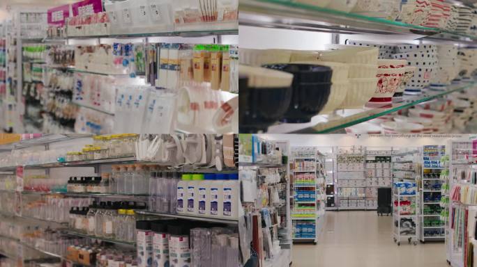 日本进口超市货品摆放整齐