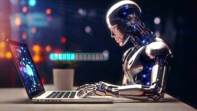 4K未来智能AI机器人破解解密进度画面