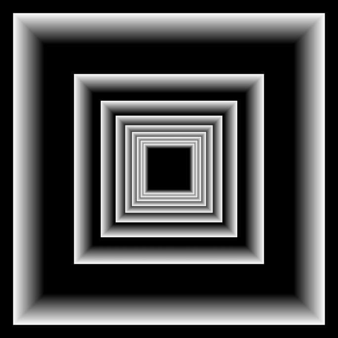 【原创】抽象艺术黑白隧道扩散效果