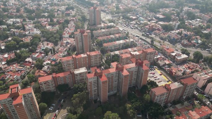 Coyoacan，墨西哥城南部，Copilco的公寓建筑群