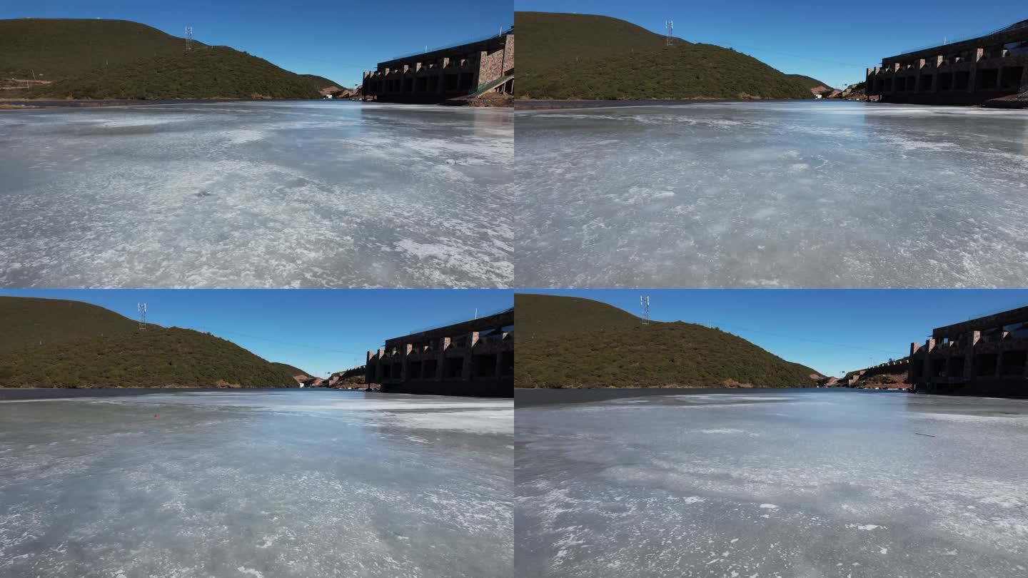 高山 湖泊 冰湖 碧绿 清澈 透彻