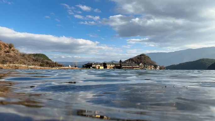 湖水 泸沽湖 水下 水下世界 水草 清澈