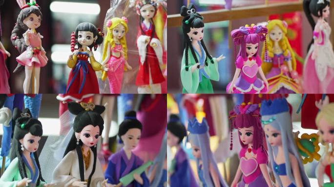 杭州 动画人物 国风元素民族风娃娃