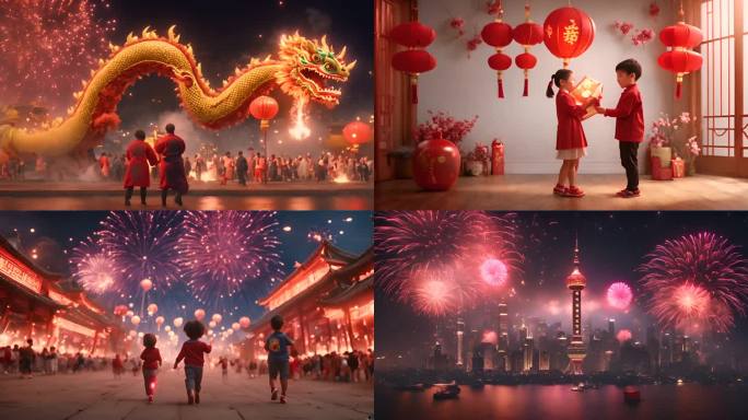 过年 中国年 龙年 庆祝新年