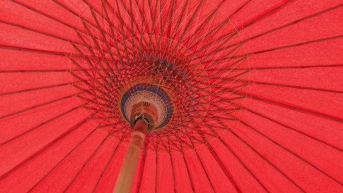 【合集】中国红伞大红伞喜庆唯美中国红