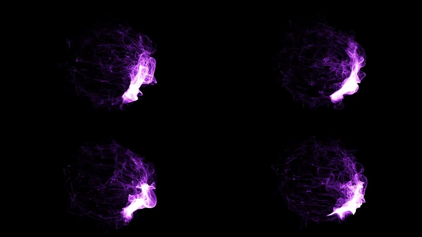 抽象宇宙能量弦粒子动画股票视频