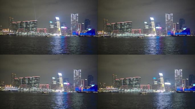 香港维多利亚港湾夜景8k