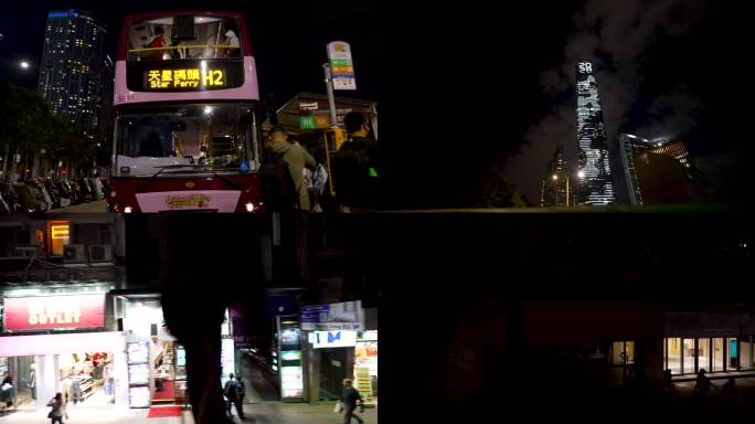 香港旅游观景人力观光巴士夜游香港3