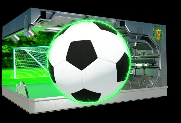 体育球类产品足球展示裸眼3D视频