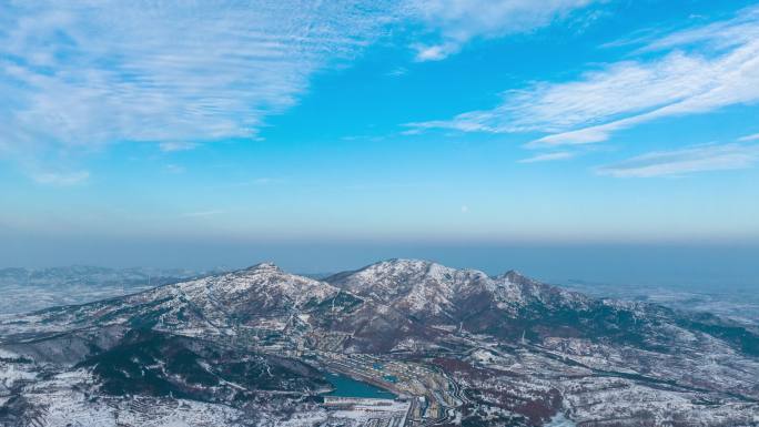 慈山雪景航拍