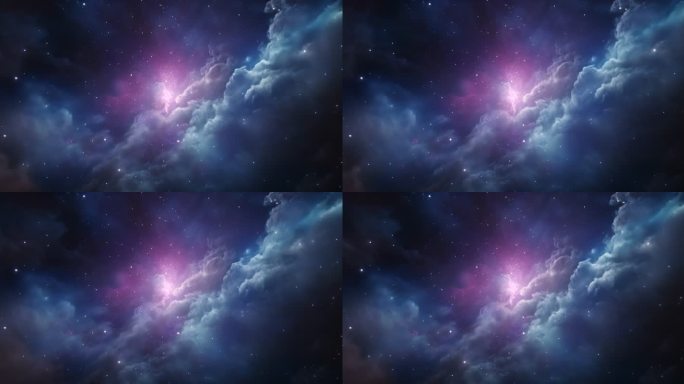 宇宙星空星云循环动画背景