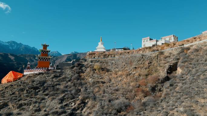 西藏佛塔藏式民居
