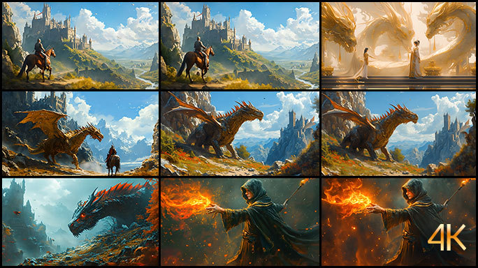 龙与城堡 中世纪奇幻 欧美游戏视觉效果