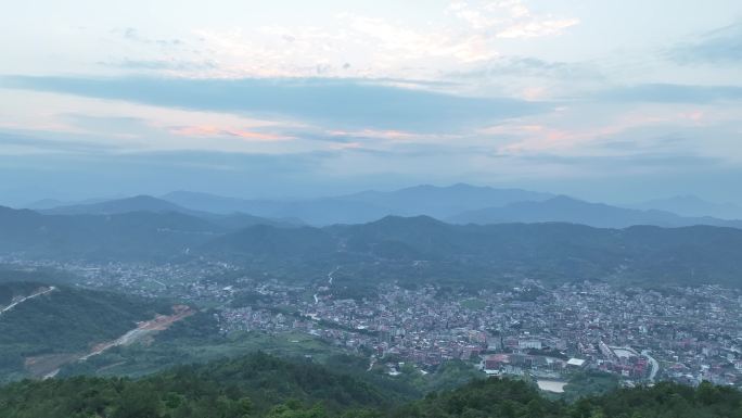 泉州安溪县蓬莱镇蓬莱山清水岩清水祖师航拍